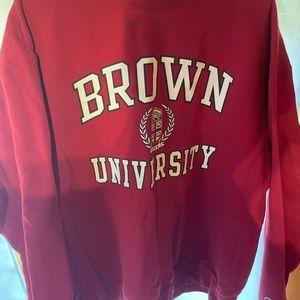 Brown University champion crew neck, size XL; lightly worn, no stains